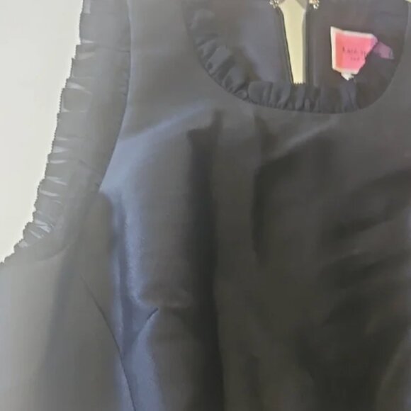 kate spade pearl crystal black mikado dress size 8 like new no tags - Picture 8 of 15